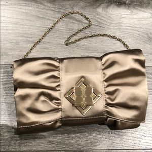 BCBG Maxazria Clutch in Gold!! New!!